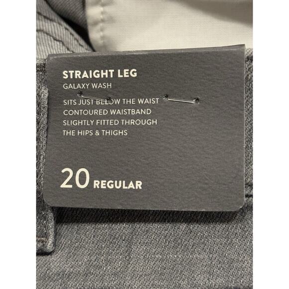 NWT J. Jill BOYFRIEND Straight Leg Ankle Denim Jeans Women's Size 20 Galaxy Wash - Picture 11 of 16